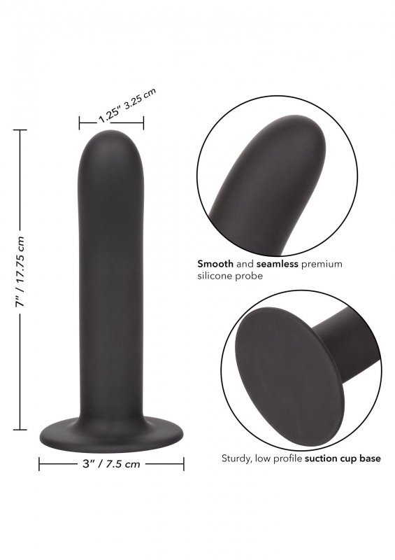 Gładkie wyprofilowane dildo stymulator prostaty 17,8 cm