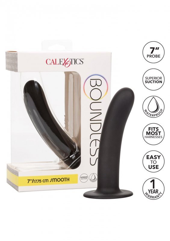 Gładkie wyprofilowane dildo stymulator prostaty 17,8 cm