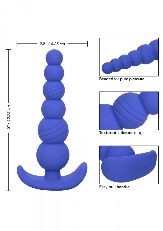 Sonda analna korek wtyczka analna łańcuszek analny niebieski