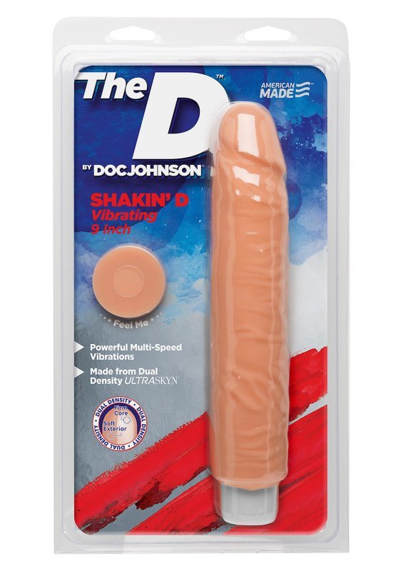 Naturalne wibrujące dildo cyber skóra 23 cm