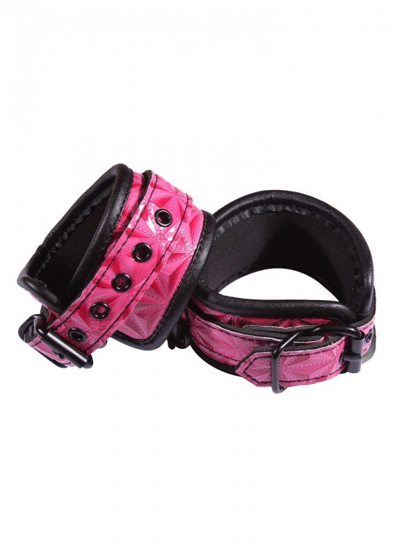 Kajdanki na kostki Sinful Ankle Cuffs różowe