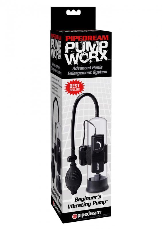 Pompka erekcyjna do penisa PW Beginners Vibrating z wibracją