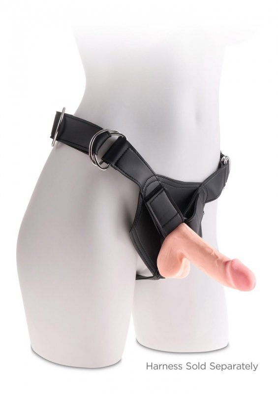 DILDO NA PRZYSSAWCE PENIS Z JĄDRAMI MEGA ORGAZM 16,5 CM