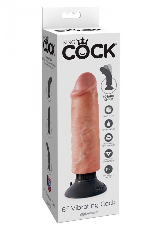 Cieliste wibrujące dildo na przyssawce 15 cm