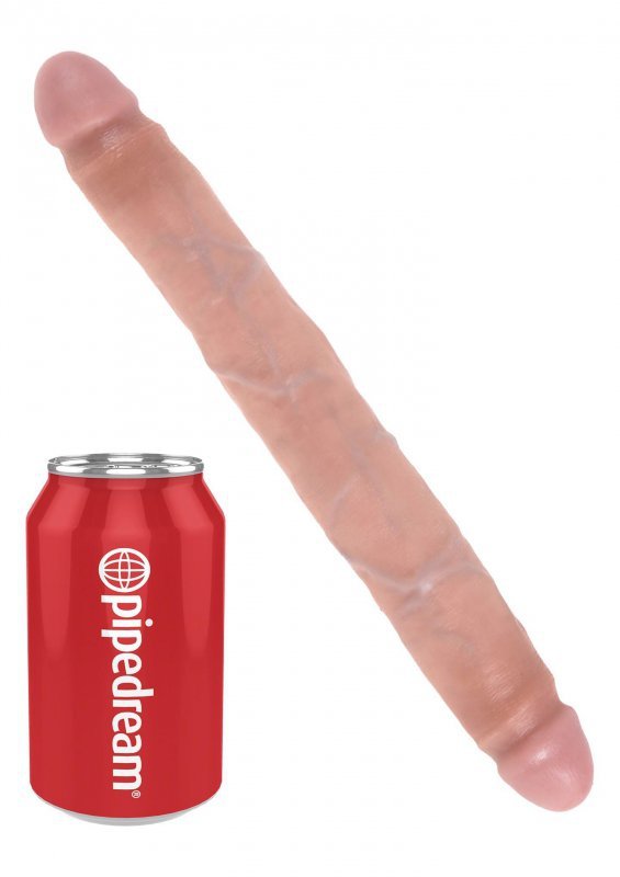 Bardzo realistyczne dwustronne dildo dla lesbijek 31 cm