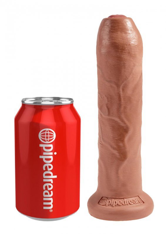 Realistyczne dildo z ruchomym napletkiem jak skóra penis 17,8 cm
