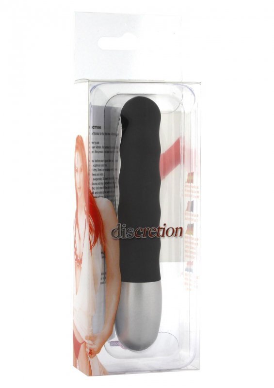 Pofalowany mini wibrator stymulator punktu g czarny