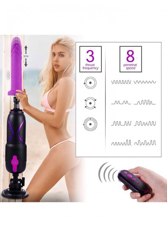 Sex maszyna sterowana pilotem i aplikacją Premium Travel FuckMachine 2.0