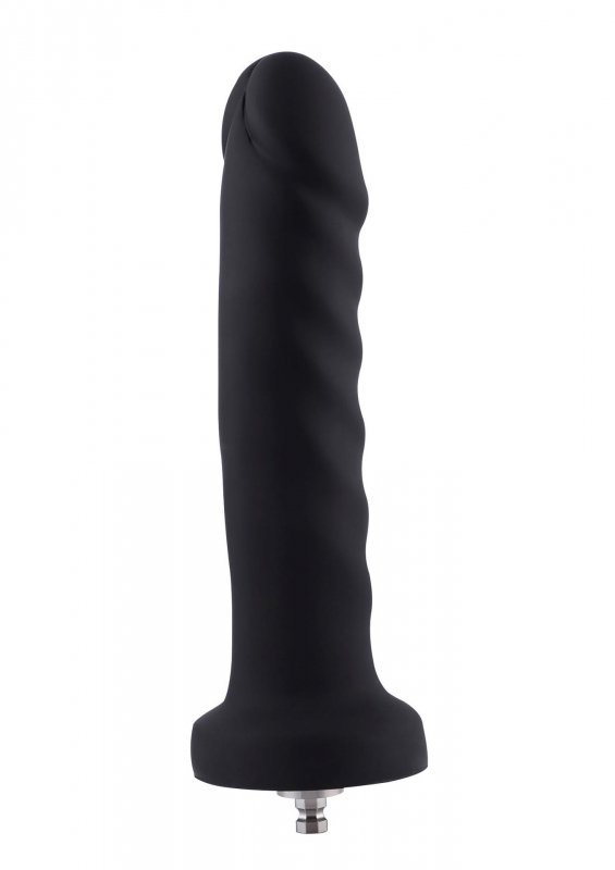 Penis do sex maszyny Hismith KlicLok Dildo 19,5 cm czarny