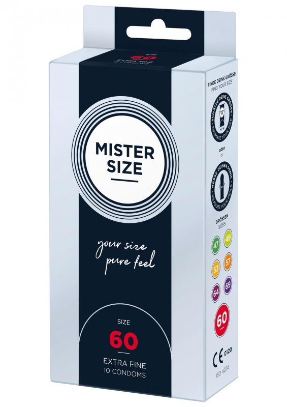Mister Size60mm condoms 10pcs