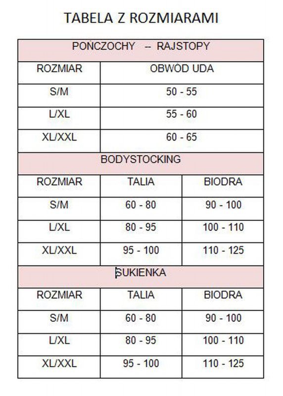 Seksowny bodystocking czarny z dziurką S/M Kiss Me
