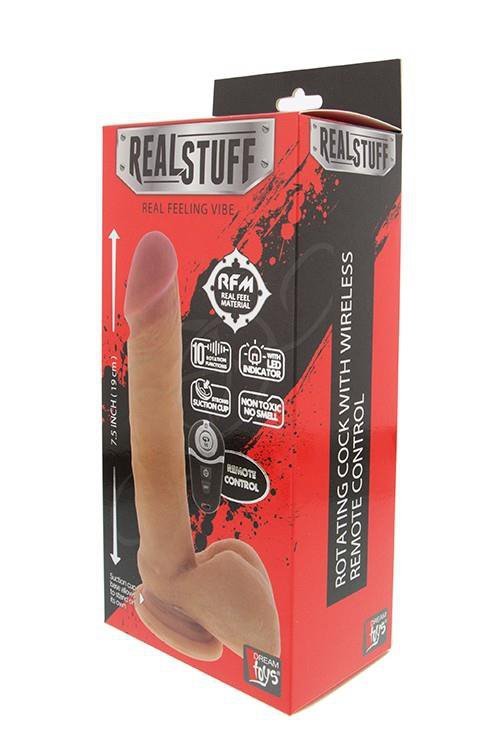 Realistyczny wibrator na przyssawce jak prawdziwy penis 19 cm