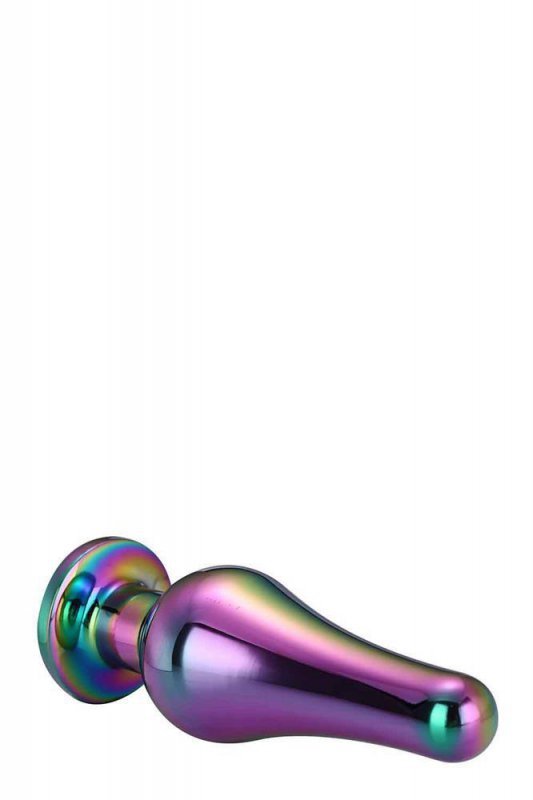 Mały korek analny łezka wtyczka plug multicolor z kryształem 