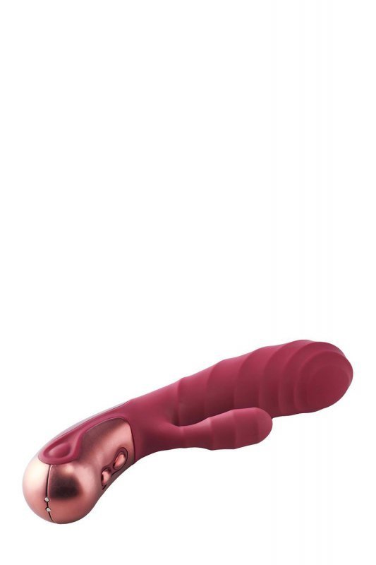 Stylowy wibrator króliczek z wypustkami sex masażer