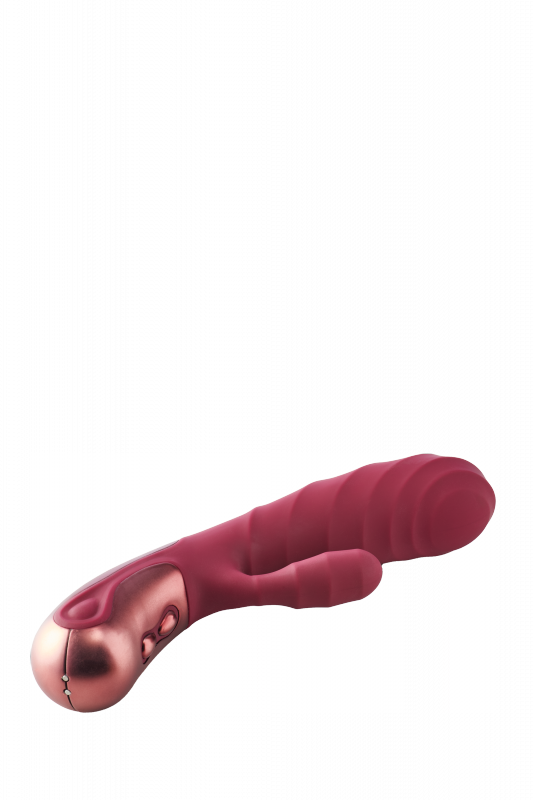 Stylowy wibrator króliczek z wypustkami sex masażer