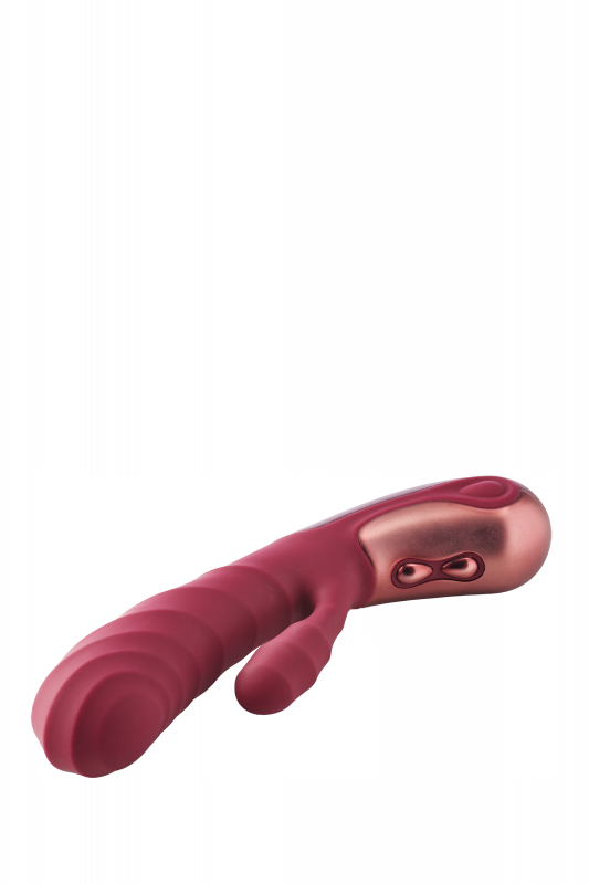 Stylowy wibrator króliczek z wypustkami sex masażer