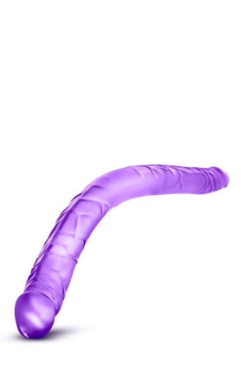 Żylaste dwustronne dildo dla par 42 cm