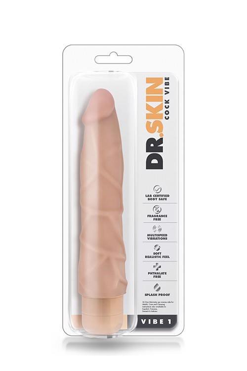 Naturalne dildo wibrujące sztuczny penis Mr. Skin 19,5 cm