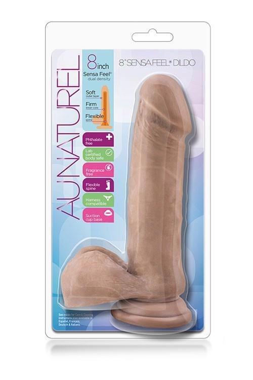 Realistyczny sztuczny penis dildo z jądrami przyssawka 20 cm