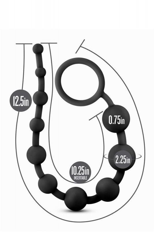 Kulki analne sonda łańcuszek penetrator odbytu 26 cm