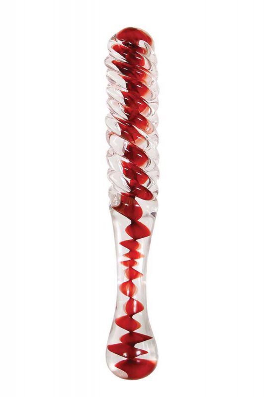 Szklane dildo wirujący seks A&amp;E EVES SWEETHEART SWIRL