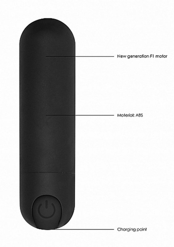 10 speed rechargeable bullet - black