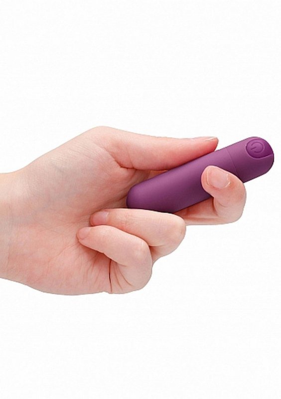 Mocny dyskretny mini wibrator masażer erotyczny fioletowy