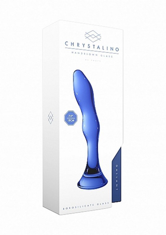 Wyprofilowane szklane dildo analne korek 15 cm