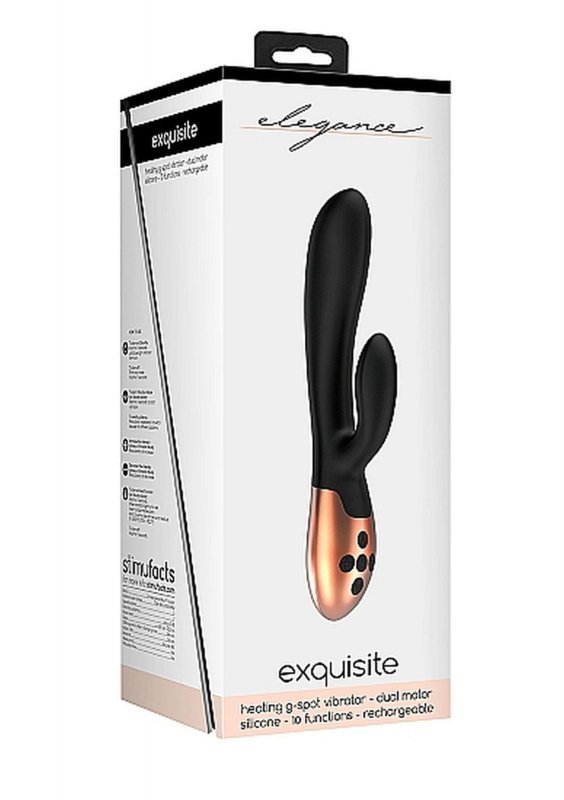Heating g-spot vibrator - exquisite - black