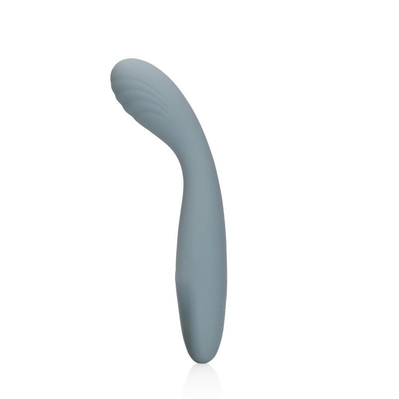 Ultra soft silicone g-spot vibrator - basalt grey