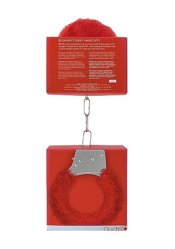 Beginner&quot;s Handcuffs Furry - red