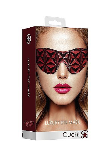 Luxury eye mask - burgundy