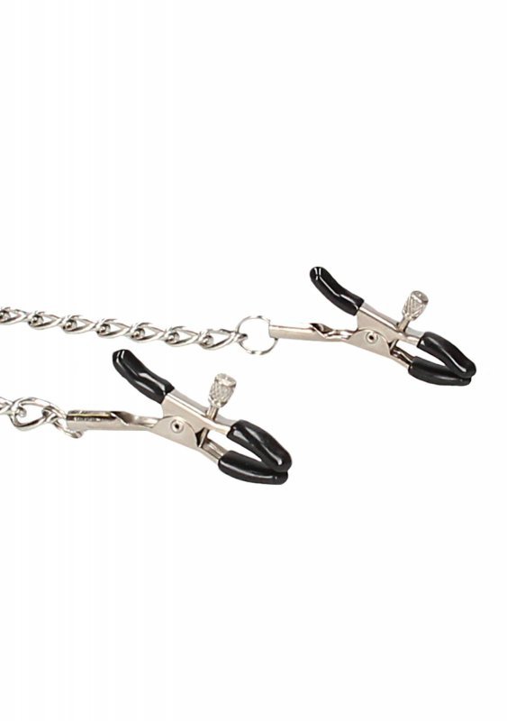 Knebel oddychający do ust z klipsami na sutki breathable ball gag