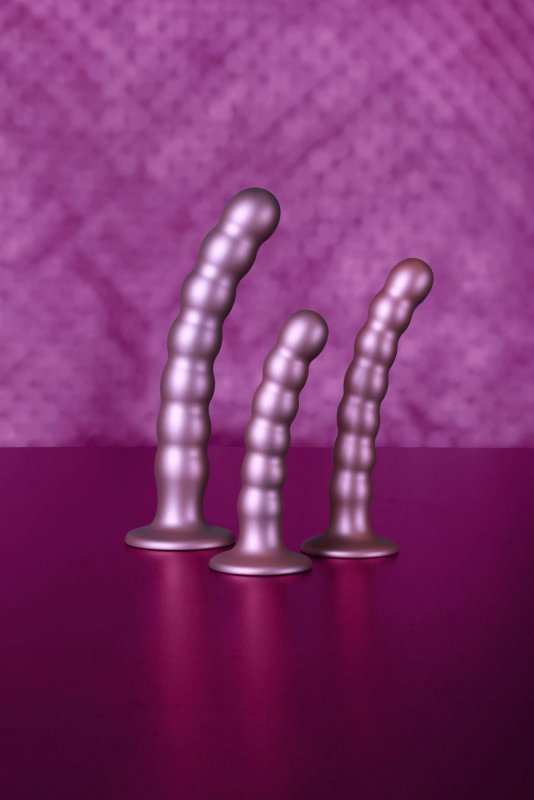 Beaded Silicone G-Spot Dildo - 6,5&#039;&#039; / 16,5 cm