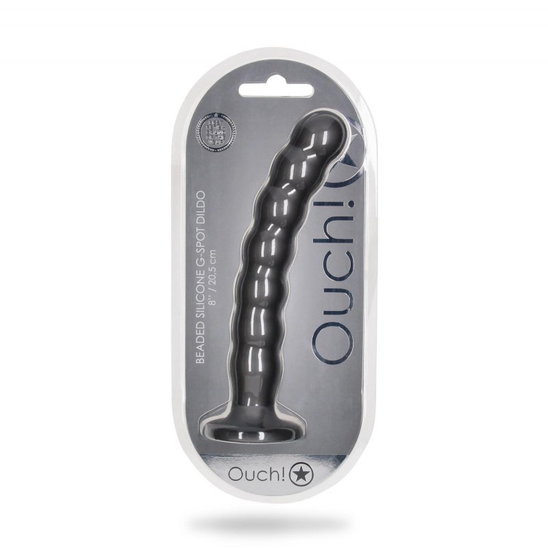 Beaded Silicone G-Spot Dildo - 8&#039;&#039; / 20,5 cm