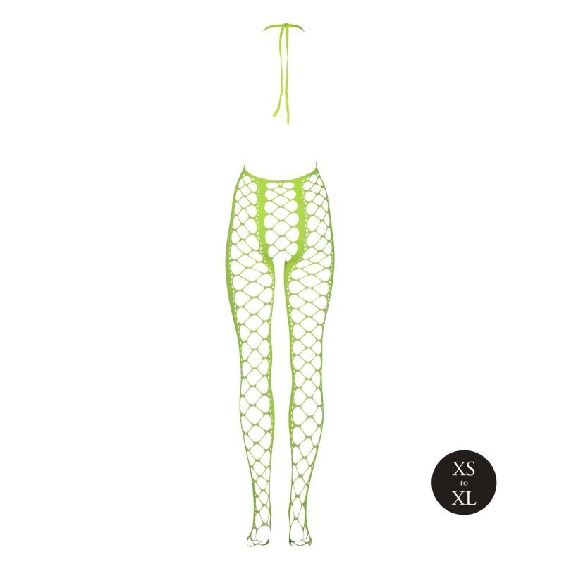 Bodystocking with Halterneck - green - XS/XL