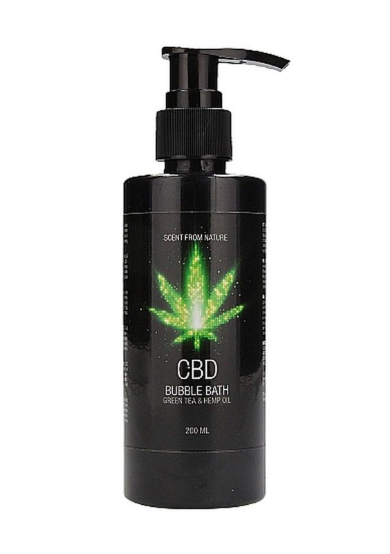 CBD - Bath and shower - care set - green tea hemp oil