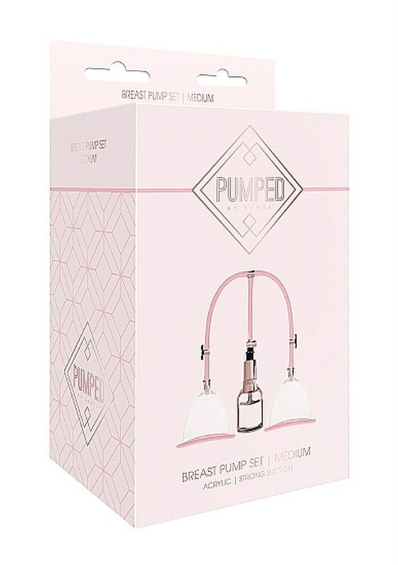 Breast pump set medium - rose gold
