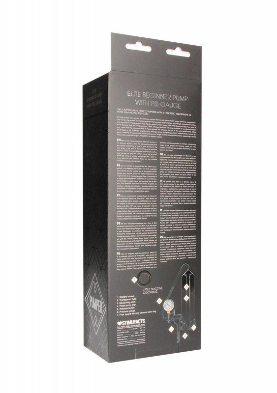 Pompka do penisa Elite beginner pump with psi gauge