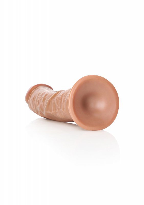 Zakrzywiony penis dildo na przyssawce bez jąder 25,5 cm