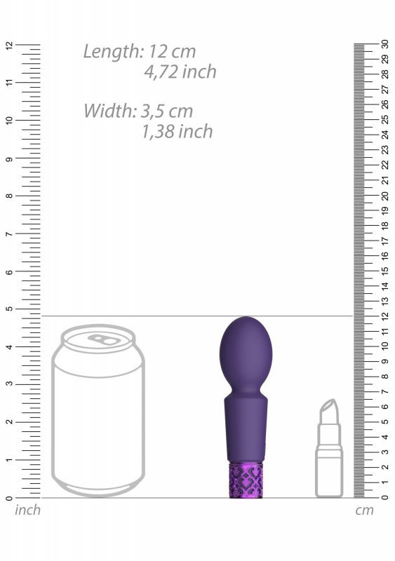 Ekskluzywny masażer typu różdżka wand stymulator waginy fioletowy