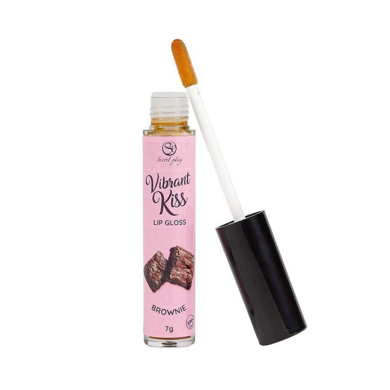 Błyszczyk do seksu oralnego z efektem wibracji brownie
