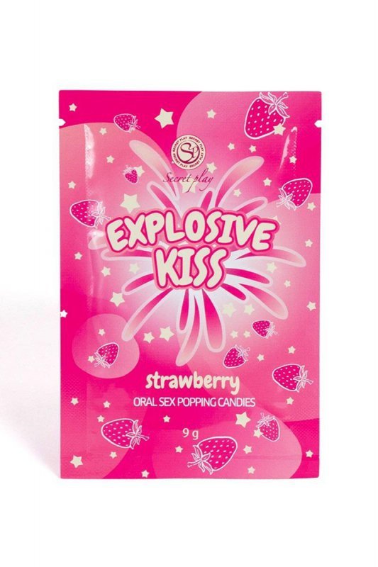 Strawberry popping candies