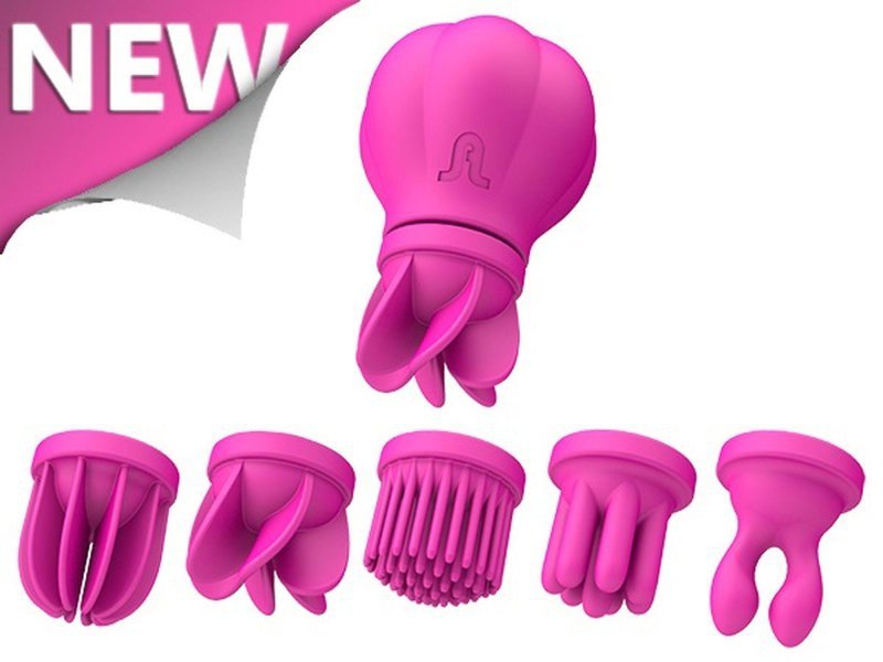 Mini masażer łechtaczki stymulator z obrotowymi języczkami