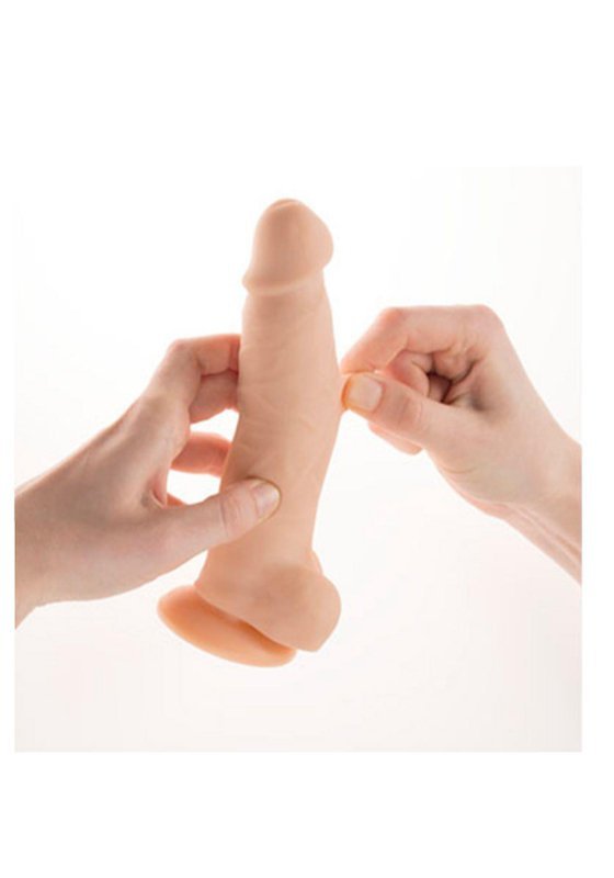 Bardzo realistyczne dildo żylaste cyber skóra 18 cm