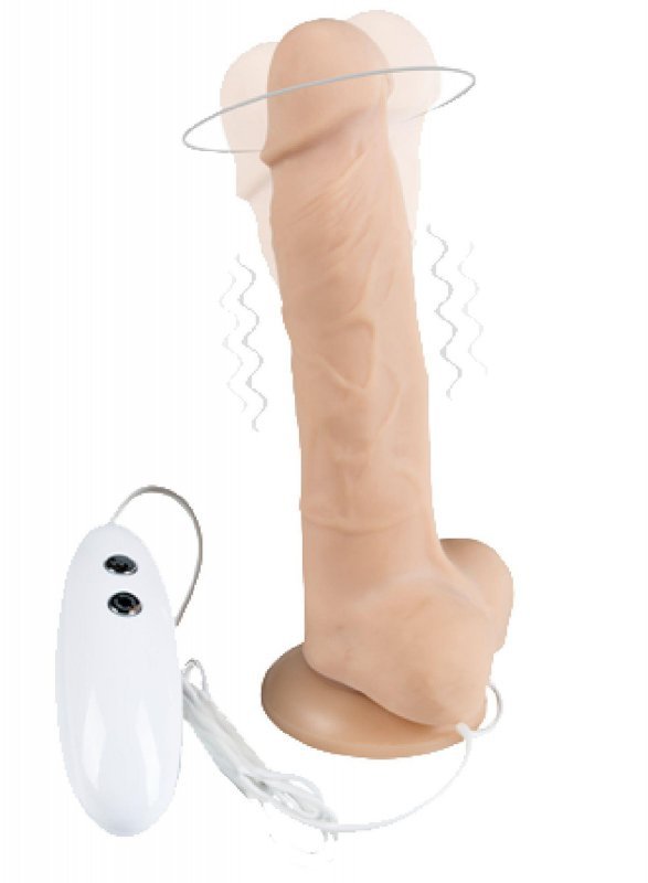 Obrotowy wibrator sex masażer z pilotem 18 cm