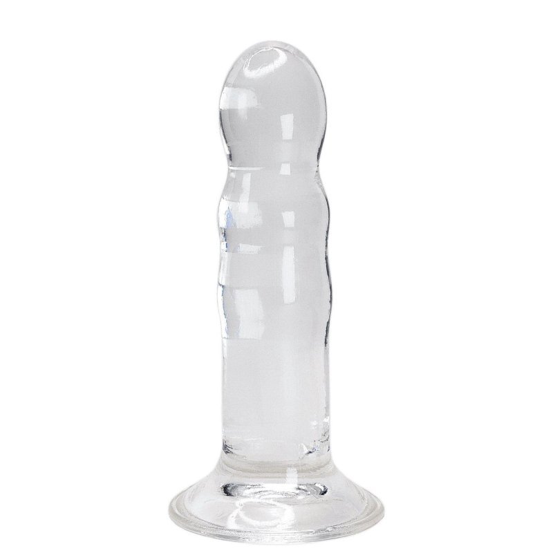 Penis na przyssawce dildo clear 14 cm