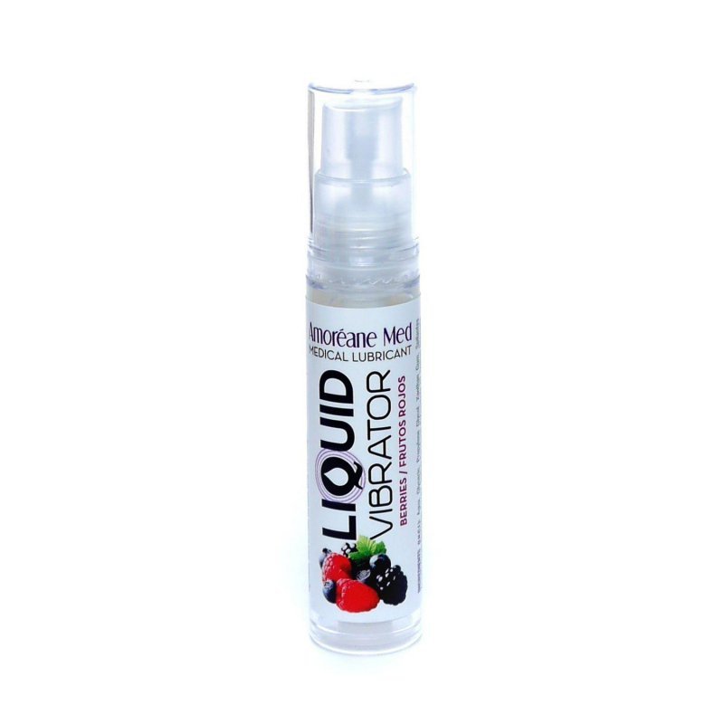 Wibrator w płynie lubrykant jagodowy 10 ml