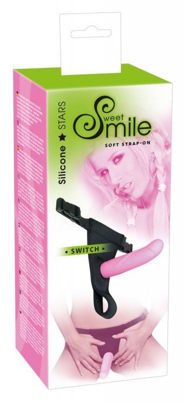 Strap-on uprząż dildo na przyssawce sztuczny penis 14,5 cm