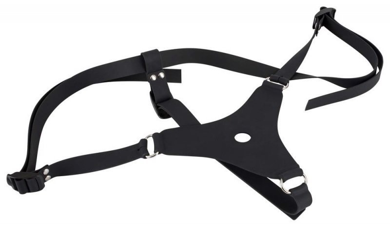 Regulowany strap-on uprząż realistyczne żylaste dildo 17 cm